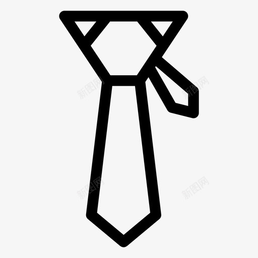 领带布料服装图标svg_新图网 https://ixintu.com 布料 时装 服装 服装系 系列 领带