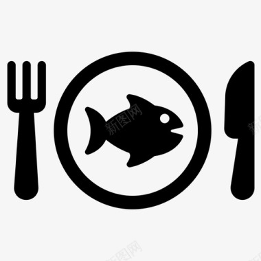 海鲜食用鱼图标图标