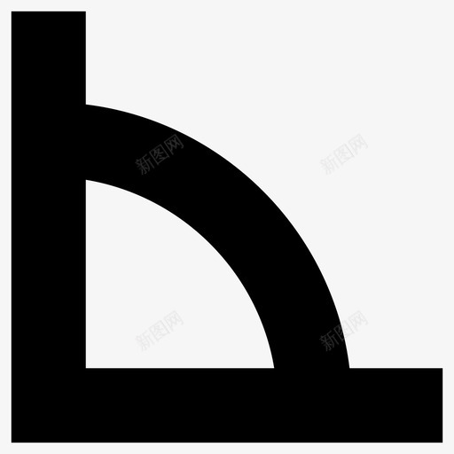 角度左下角边图标svg_新图网 https://ixintu.com 左下角 角度 边右