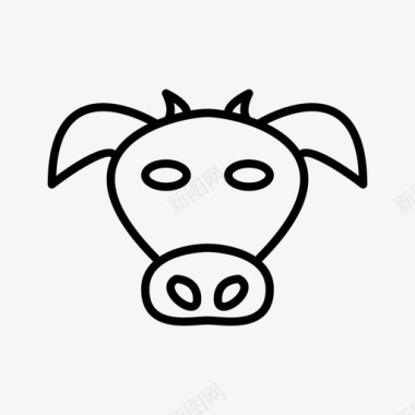 牛奶制品牲畜图标图标