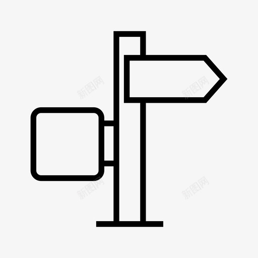 路标广告牌显示屏图标svg_新图网 https://ixintu.com 广告牌 显示屏 标牌 路标