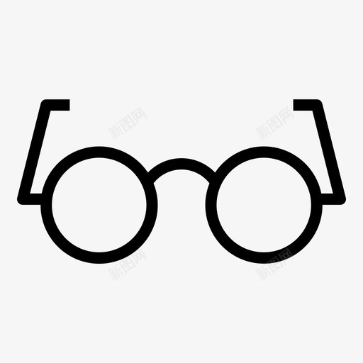 眼镜书书的轮廓集图标svg_新图网 https://ixintu.com 眼镜 轮廓