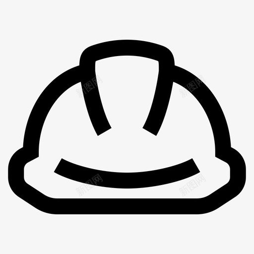 头盔结构防护图标svg_新图网 https://ixintu.com 头盔 安全 结构 防护