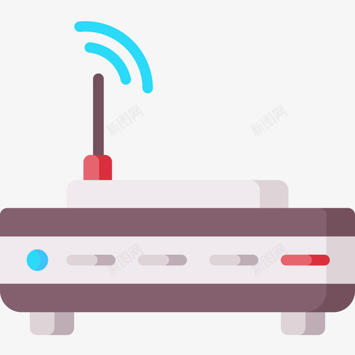 路由器媒体技术27扁平图标svg_新图网 https://ixintu.com 媒体 扁平 技术 路由器