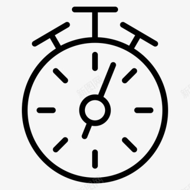 秒表时钟测量图标图标