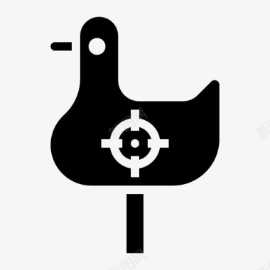 鸭子瞄准嘉年华图标图标