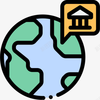 Bankbanking72线性颜色图标图标