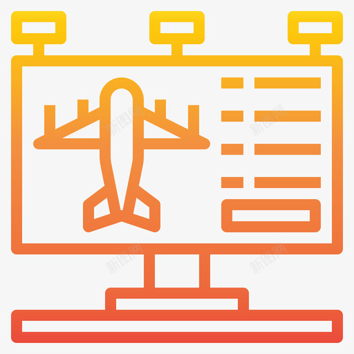 航班机场150梯度图标svg_新图网 https://ixintu.com 机场 梯度 航班