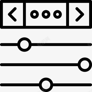 均衡器组件接口图标图标