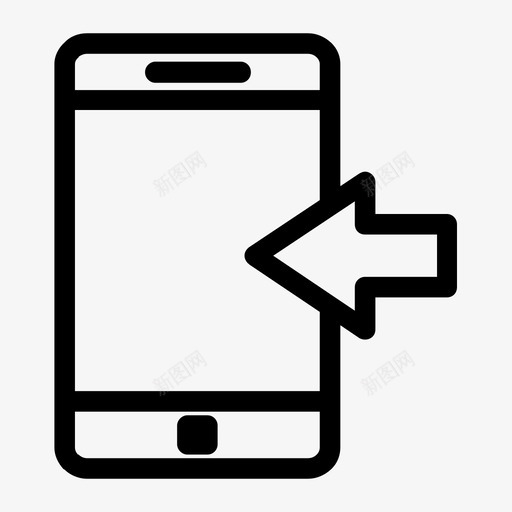 手机电子智能手机图标svg_新图网 https://ixintu.com 手机 智能 电子