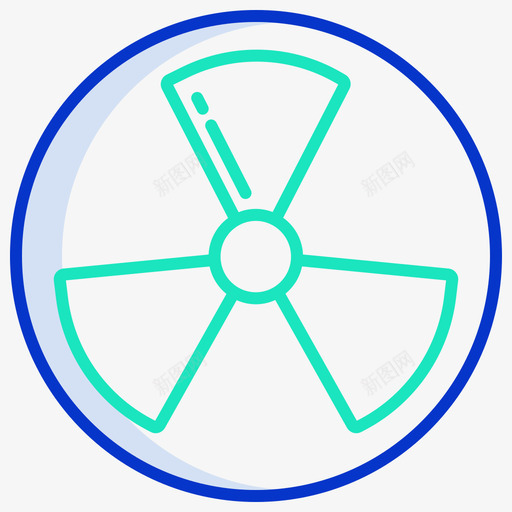 放射性科学技术5轮廓颜色图标svg_新图网 https://ixintu.com 放射性 科学技术 轮廓 颜色