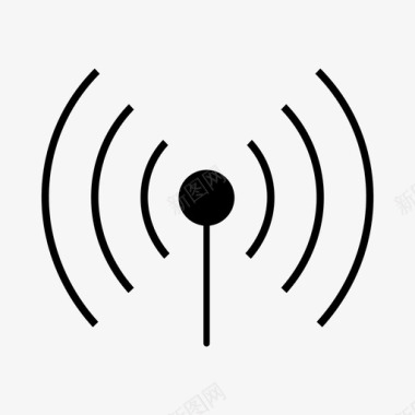 wifi连接互联网信号图标图标