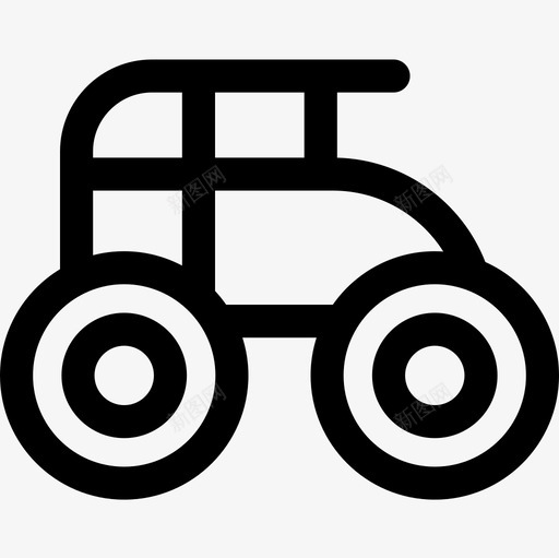 拖拉机农业26直线型图标svg_新图网 https://ixintu.com 农业 拖拉机 直线 线型