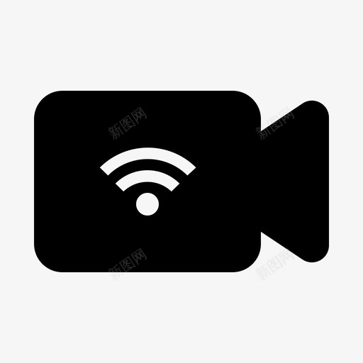 信号视频连接摄影图标svg_新图网 https://ixintu.com wifi 信号 摄影 视频 连接