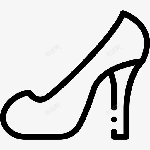 高跟鞋美女121直线型图标svg_新图网 https://ixintu.com 直线 线型 美女 高跟鞋