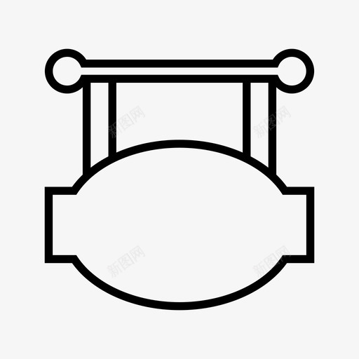 标牌横幅广告牌图标svg_新图网 https://ixintu.com 广告牌 显示屏 标牌 横幅 路标