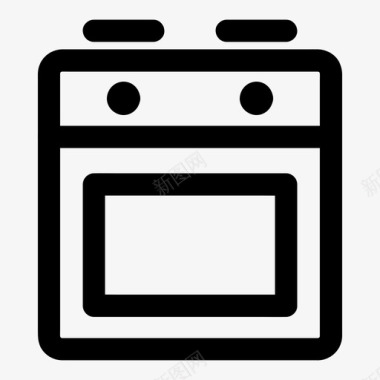 炉灶电器烹饪图标图标