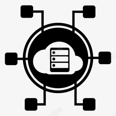 云系统互联网网络图标图标