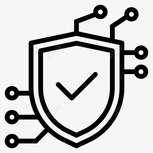 保护网络技术12线性图标svg_新图网 https://ixintu.com 保护 线性 网络技术