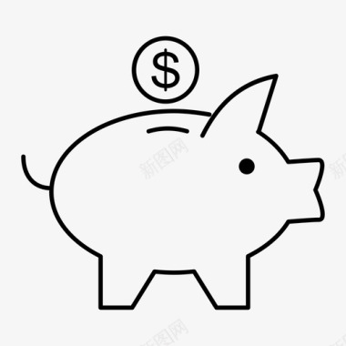 小猪银行图标图标