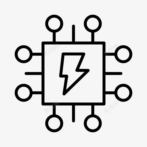 电电工能源图标svg_新图网 https://ixintu.com 电力 电工 能源