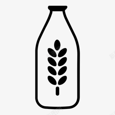 燕麦奶素食奶非牛奶图标图标