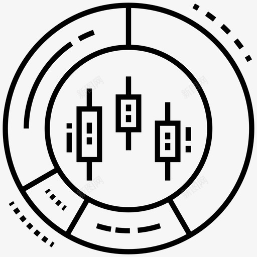 圆图数据分析圆环图图标svg_新图网 https://ixintu.com 图标 圆图 圆环图 数据分析 统计 进度