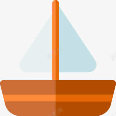 帆船运输180扁平图标图标