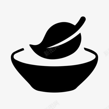 素食碗汤图标图标