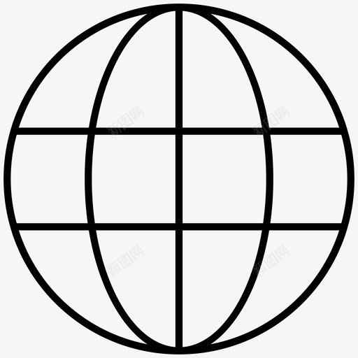 地球抽象图标svg_新图网 https://ixintu.com 地球 抽象