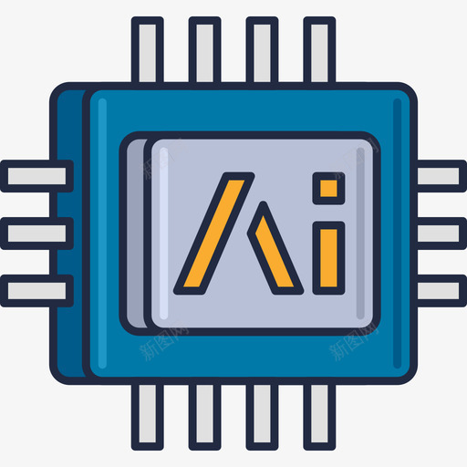 人工智能科学108线性颜色图标svg_新图网 https://ixintu.com 人工智能 科学 线性 颜色