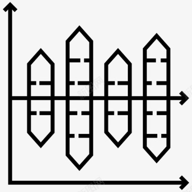 体积分析条形图柱状图图标图标