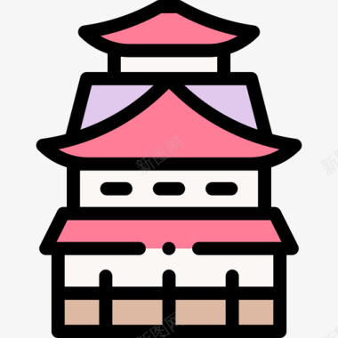House日本98线性颜色图标图标