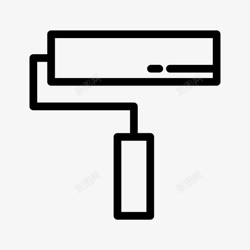 油漆刷颜色工具图标svg_新图网 https://ixintu.com 工具 建筑 油漆 颜色