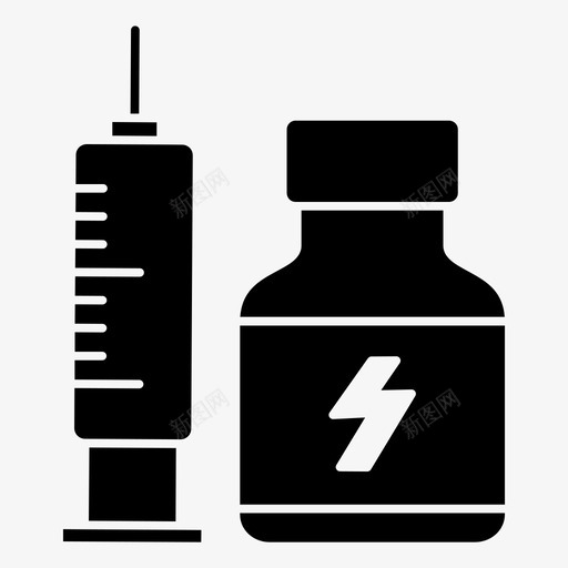 治疗康复药物治疗图标svg_新图网 https://ixintu.com 康复 治疗 药物