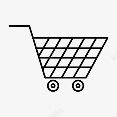购物车结账商店图标图标