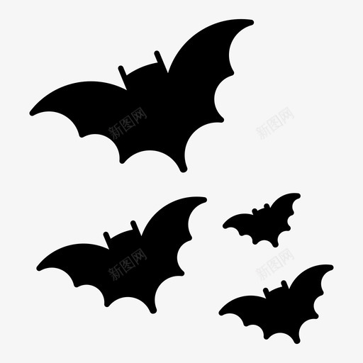 蝙蝠万圣节恐怖图标svg_新图网 https://ixintu.com 万圣节 吸血鬼 恐怖 蝙蝠
