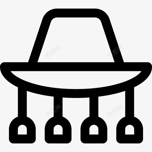 软木帽子澳大利亚第4天直线型图标svg_新图网 https://ixintu.com 4天 帽子 澳大利亚 直线 线型 软木