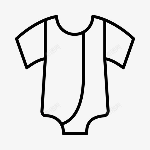 婴儿套装服装衣服图标svg_新图网 https://ixintu.com 套装 婴儿 服装 衣服 衣柜