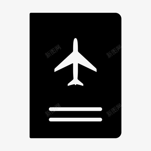 护照证件身份证图标svg_新图网 https://ixintu.com 十三 国际 护照 旅行 证件 身份证
