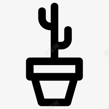 仙人掌沙漠墨西哥图标图标
