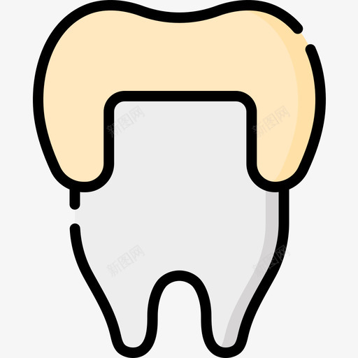 牙冠牙医47线性颜色图标svg_新图网 https://ixintu.com 牙冠 牙医 线性 颜色