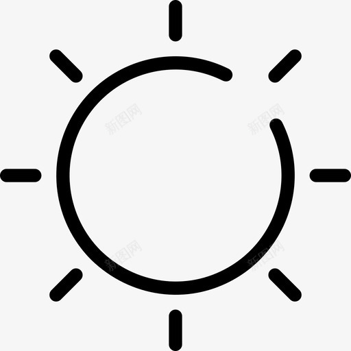 太阳光明自然图标svg_新图网 https://ixintu.com 光明 图标 基本 夏天 天气 太阳 自然