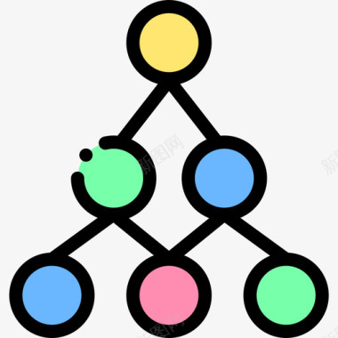 连接数据库和服务器11线性颜色图标图标
