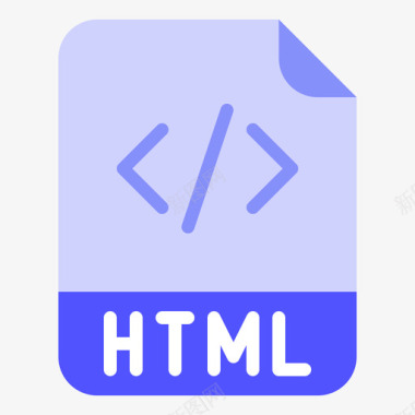 Html文件扩展名4平面图标图标