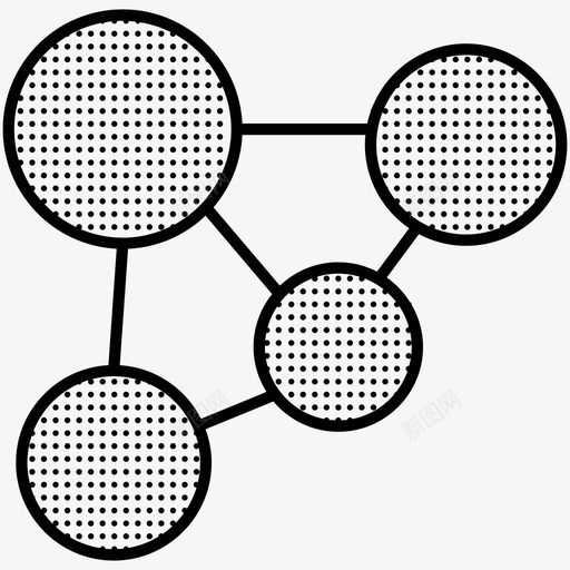 建模网络编码点图标svg_新图网 https://ixintu.com 建模 编码 网络