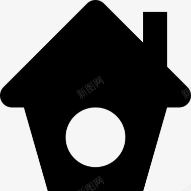 住宅物业或住宅住宿烟囱图标图标