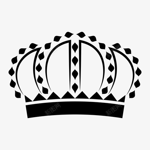 皇冠君主公主图标svg_新图网 https://ixintu.com 公主 君主 王后 皇冠