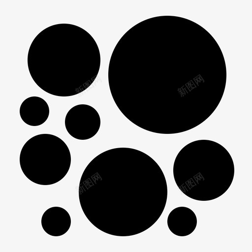 随机性圆圈刮擦图标svg_新图网 https://ixintu.com 刮擦 圆圈 看看 随机性