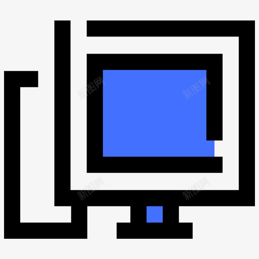 Pcui57蓝色图标svg_新图网 https://ixintu.com Pc ui 蓝色